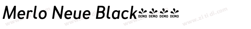 Merlo Neue Black字体转换